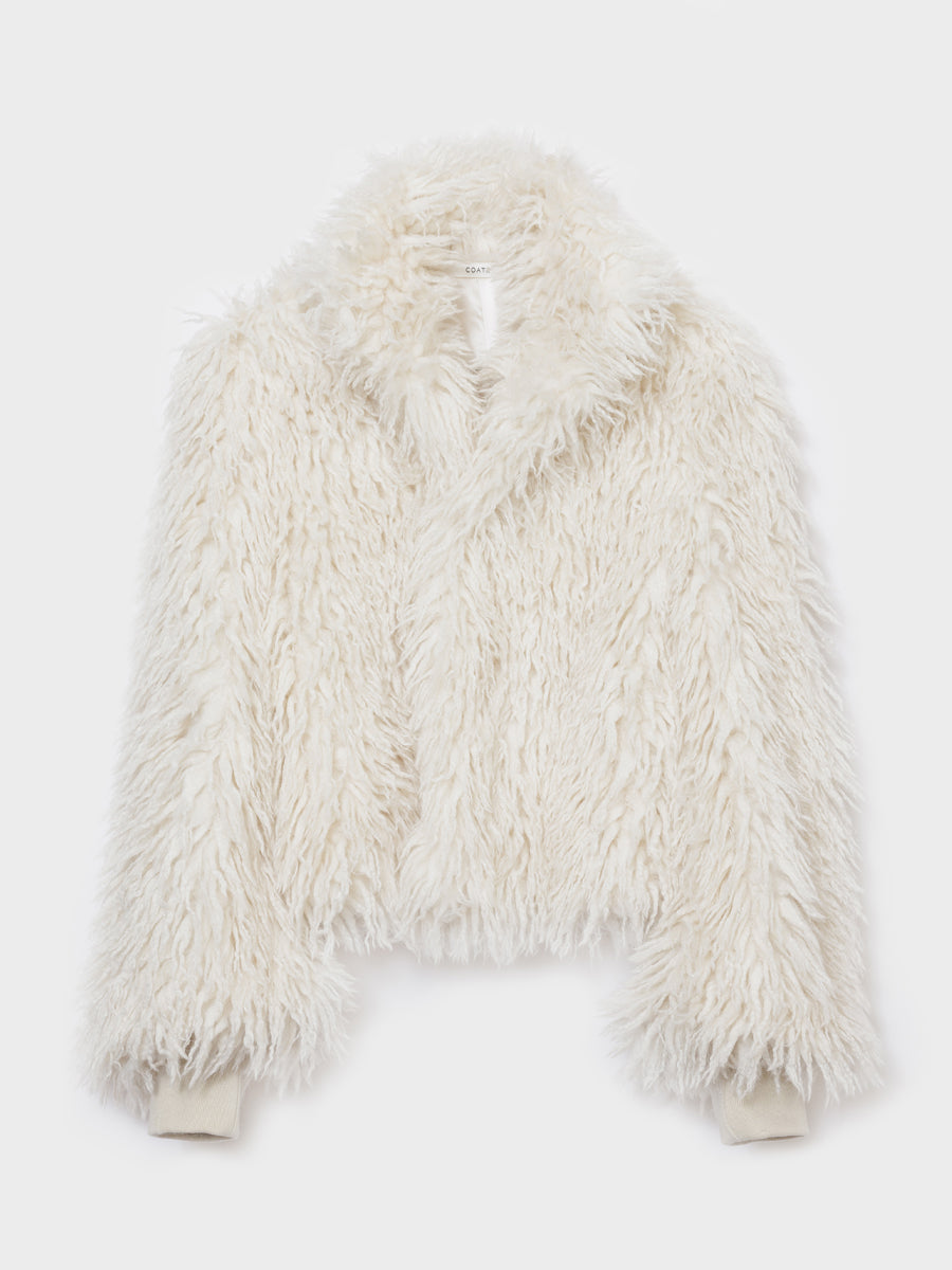SHAGGY JACKET - IVORY – COATE OFFICIAL WEB SITE