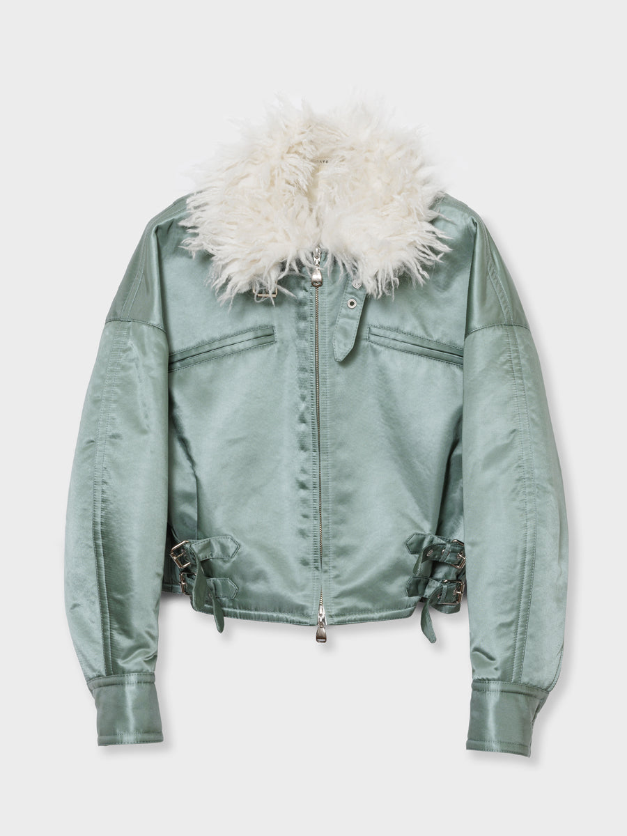 NYLON BLOUSON - OLIVE – COATE OFFICIAL WEB SITE