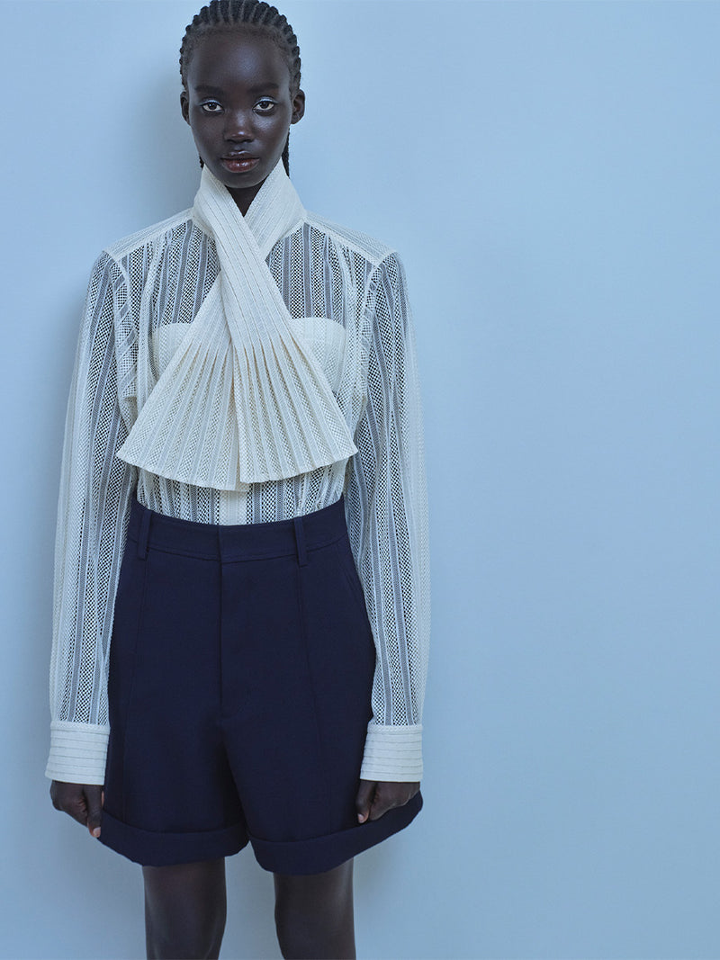 CO LACE BLOUSE - IVORY