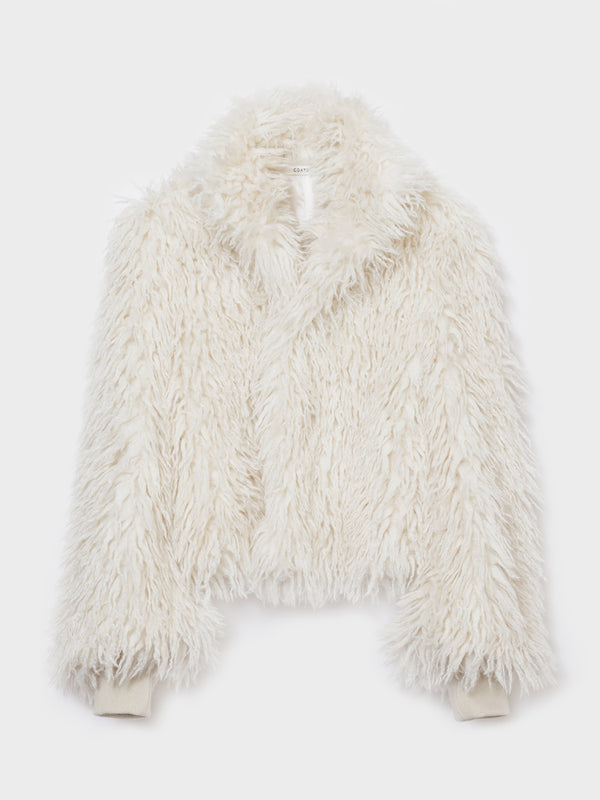 SHAGGY JACKET - IVORY