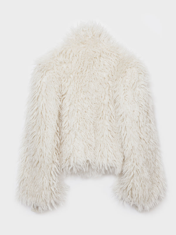 SHAGGY JACKET - IVORY