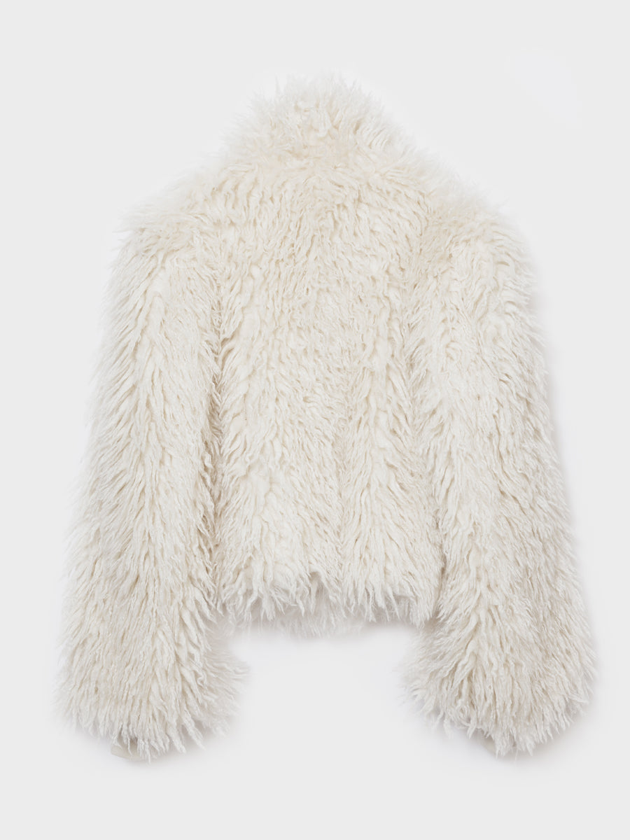 SHAGGY JACKET - IVORY – COATE OFFICIAL WEB SITE