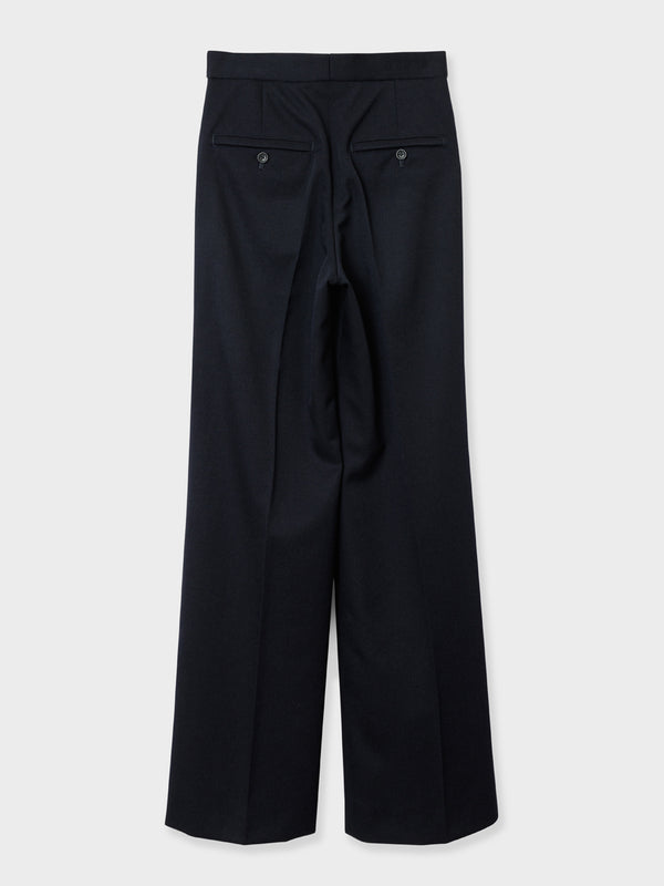 TAILORED PANTS IN WOOL - NAVY
