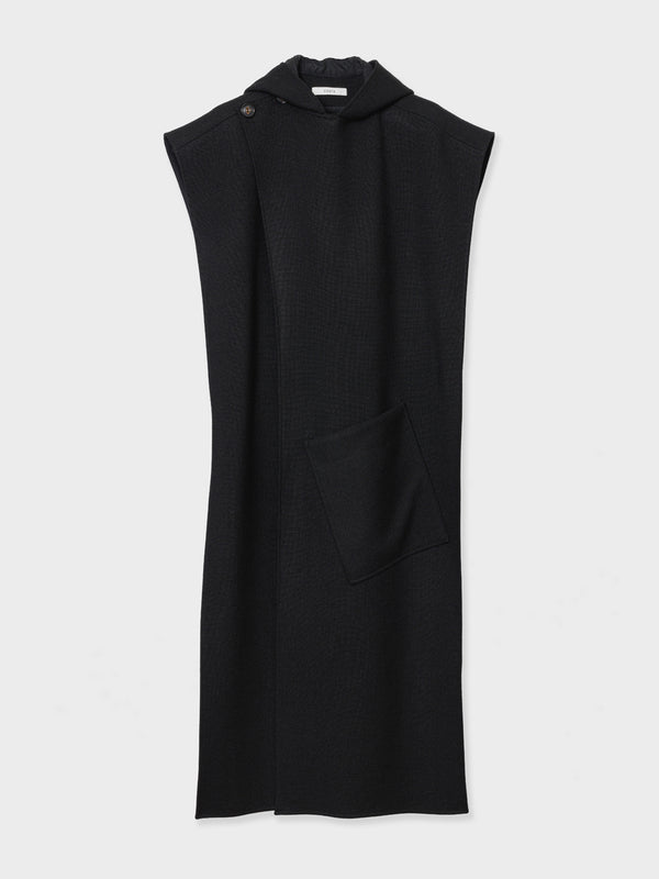 WOOL STOLE - BLACK