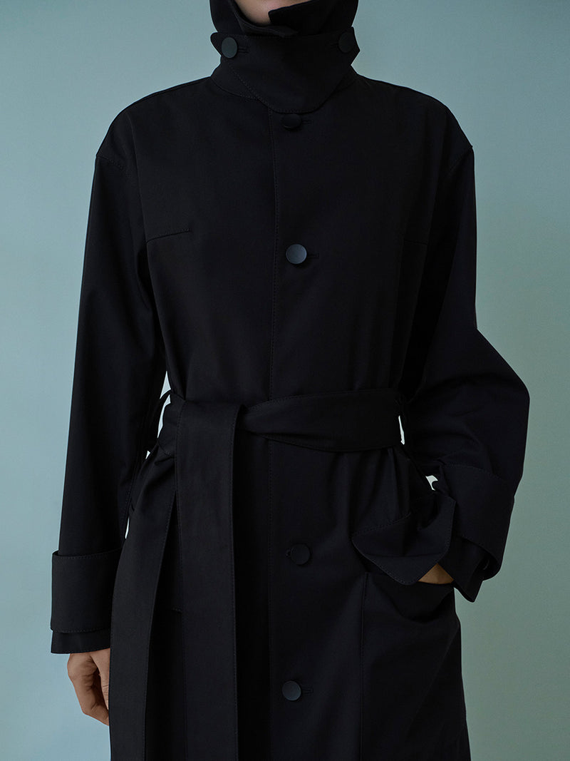 COAT IN CO/PL - BLACK – COATE OFFICIAL WEB SITE